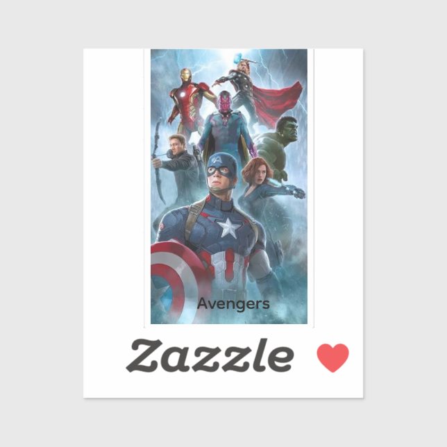 Sticker Avengers stiker (Feuille)