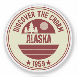 Sticker Aventure en Alaska - Le cadeau de la dernière fron