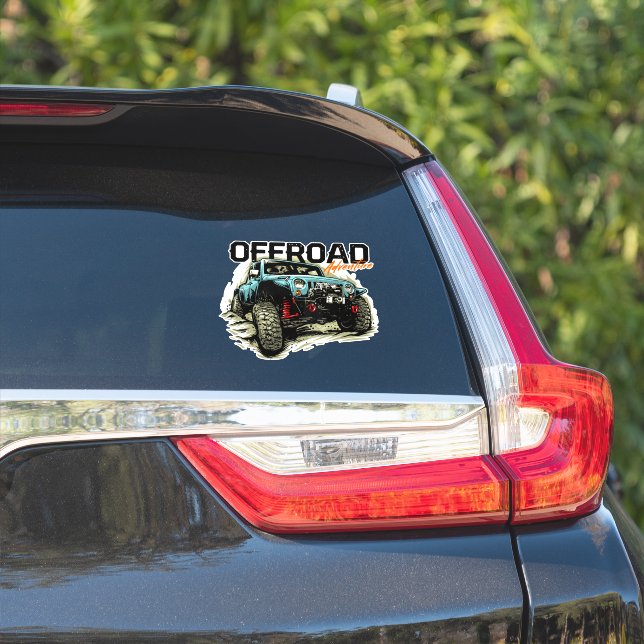 Sticker Aventure tout terrain 4 X 4 Graphic Rock Crawler (Côté voiture)