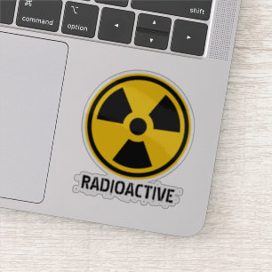 Sticker Avertissement de radioactivité