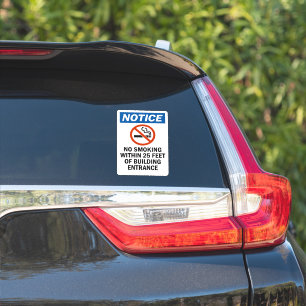 Sticker Avertissement : Interdiction de fumer dans un rayo
