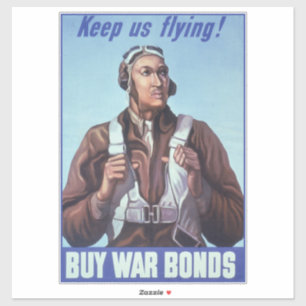 Sticker Aviateurs noirs : Service militaire de combat de 2