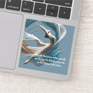 Sticker Avion Air Yoga Instructeur Pilates Fitness