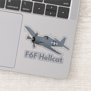 Sticker Avion Hellcat de 2ÈME GUERRE MONDIALE F6F