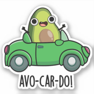 Sticker Avo-car-do Blagues drôles de l'avocat