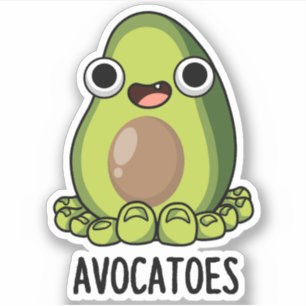 Sticker Avoca-toes Blagues drôles sur l'avocat 