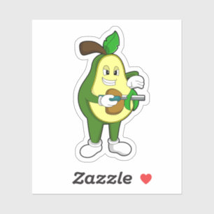 Sticker Avocado as Hairtravh Razor