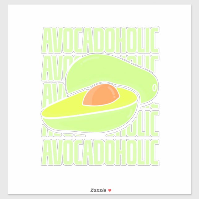 Sticker Avocado Fruit Food (Feuille)