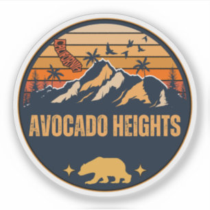 Sticker Avocado Heights, Californie