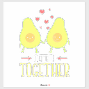 Sticker Avocado Mieux Ensemble