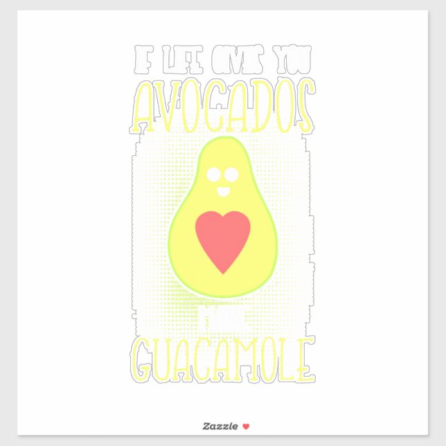 Sticker Avocados fabrique la guacamole (Feuille)