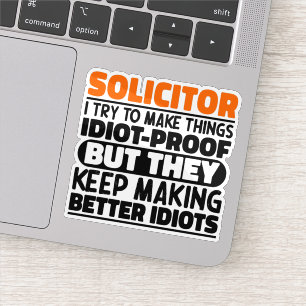 Sticker Avocat J'Essaie De Rendre Les Choses Drôle Dit Coo