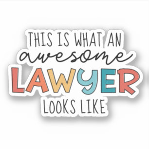 Sticker Avocat   Procureur   Awesome Avocat Drôle