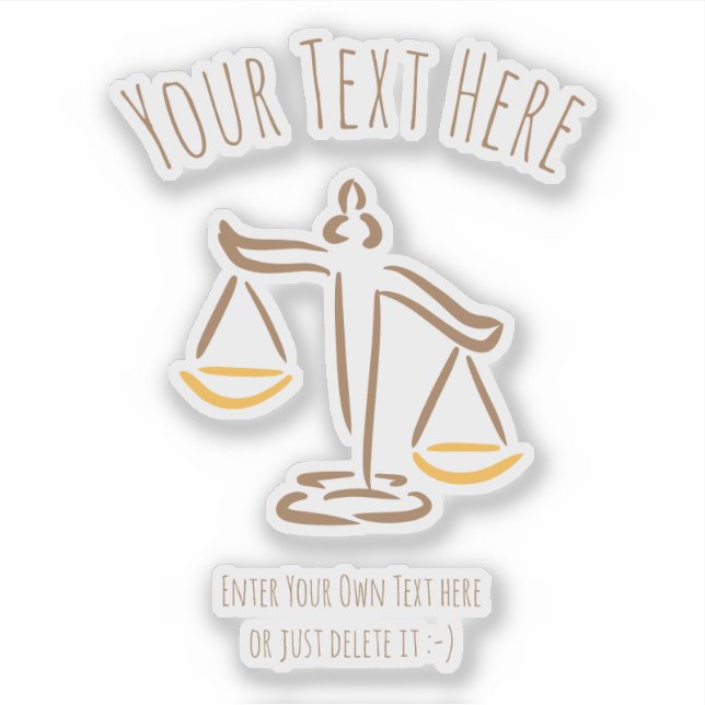 Sticker Avocat | Procureur | Juge | Cabinet d'avocats / Bu (Devant)