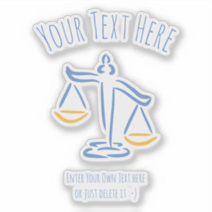 Sticker Avocat Procureur Juge Cabinet d'avocats / Bu
