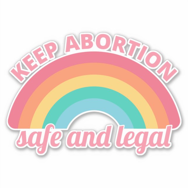Sticker Avortement Pro - Garder L'Avortement Sûr Et Légal  (Devant)