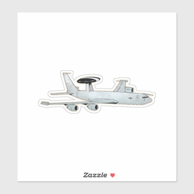 Sticker AWACS, Avion d'alerte et de contrôle aéroporté (Feuille)