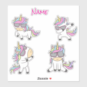 Sticker Awesome Rose Cute Unicornes