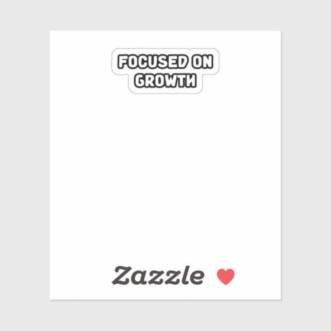 Sticker Axé Sur La Croissance Et Le Développement Personne (Feuille)