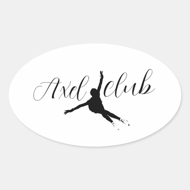 Sticker "Axel club" patinage artistique (Devant)