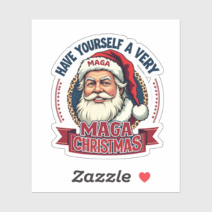 Sticker Ayez-vous un très grand Noël que Trump a gagné
