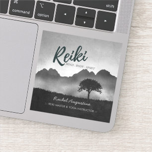 Sticker B&W Natural Reiki Master Yoga moniteur de médiatio