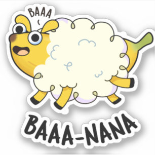 Sticker Baa-nana Funny Banana Pun