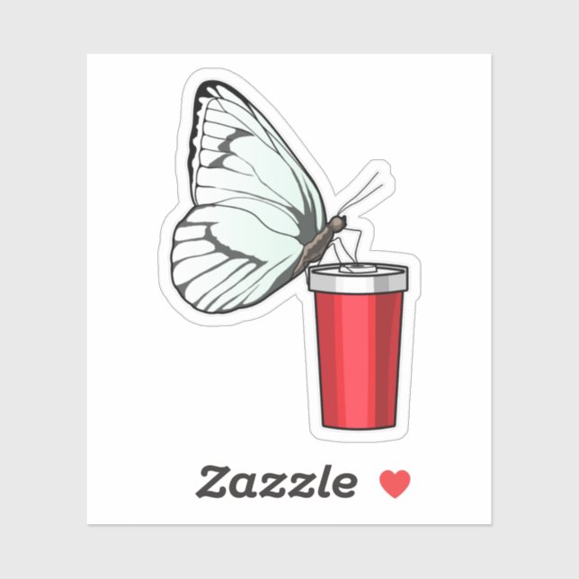 Sticker Babfly Drinking (Feuille)