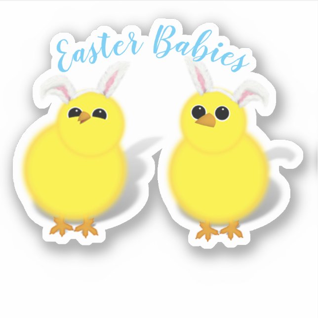 Sticker Baby Chicks Easter (Devant)