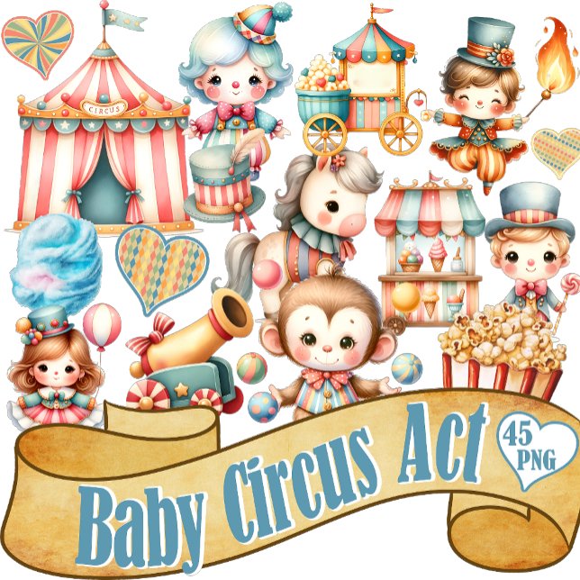 Sticker Baby Circus (Créateur téléchargé)
