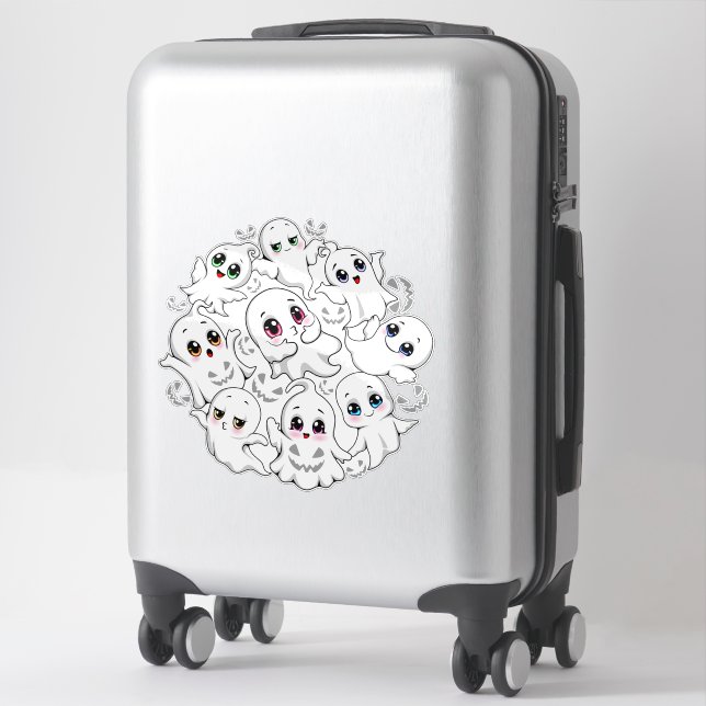 Sticker Baby Ghosts Éffrayant mignon Halloween humeur (Sur valise)