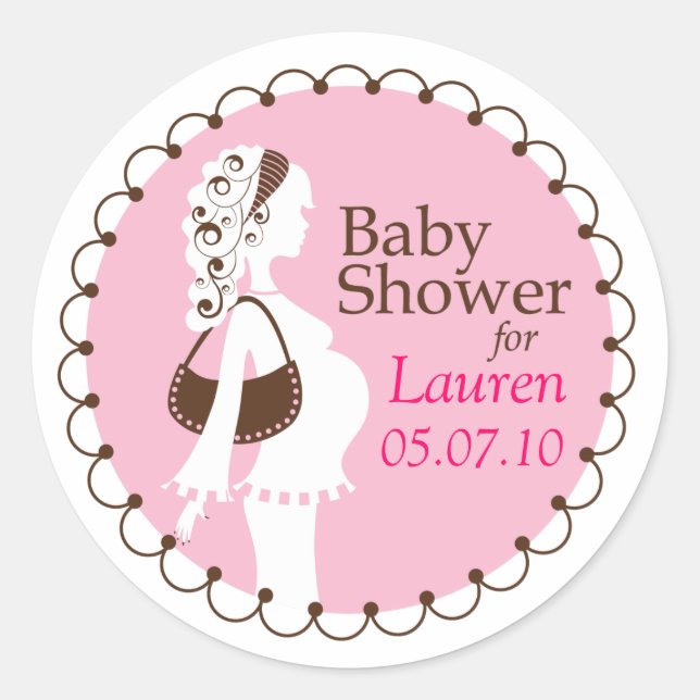 Sticker baby shower (Devant)
