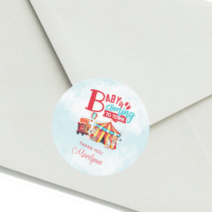 Sticker Baby shower Carnival Circus Festival