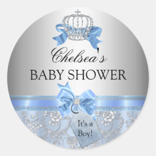 Sticker Baby shower de la Couronne de Little Princ