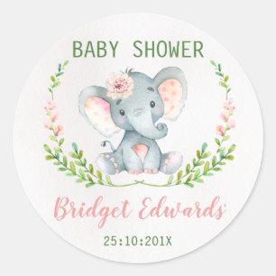 Sticker Baby shower éléphant