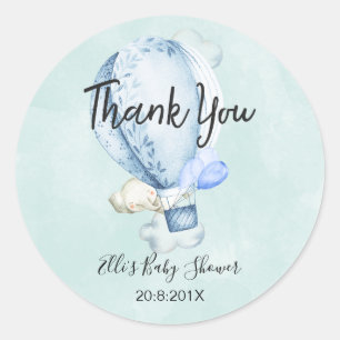 Sticker Baby shower Elephant Haut Et Éloigné