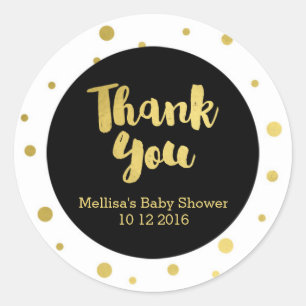 Sticker Baby shower or Favor Merci