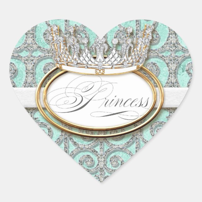 Sticker Baby shower Royal Princess Crown Girl (Devant)