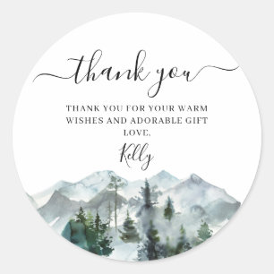 Sticker Baby shower sauvage