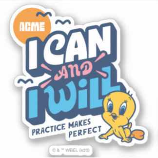 Sticker Baby TWEETY™ - Je Peux Et Je Vais