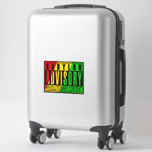 Sticker Babylon Advisory Révolutionnaire RASTA REGGAE