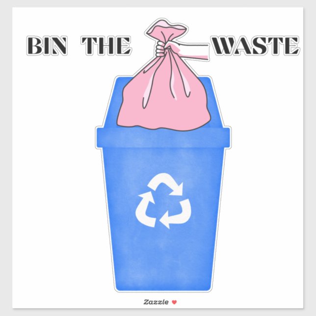 Sticker Bac d'autocollant en vinyle coupé sur mesure (Feuille)