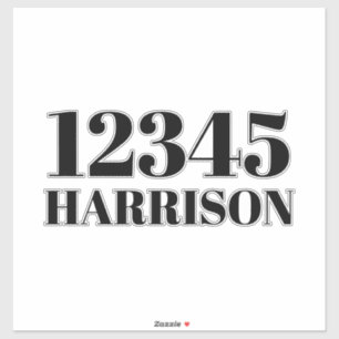 Sticker Bac de recyclage des ordures personnalisées Numé