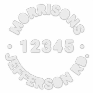 Sticker Bac de recyclage des ordures personnalisées Numéro