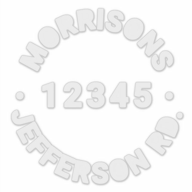 Sticker Bac de recyclage des ordures personnalisées Numéro (Devant)