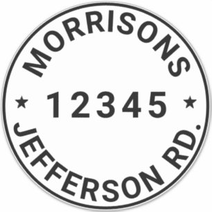 Sticker Bac de recyclage des ordures personnalisées Numéro