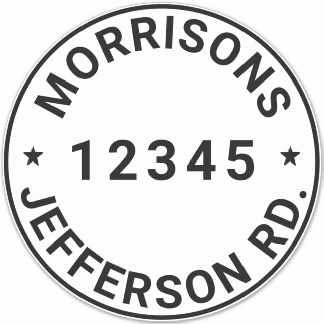 Sticker Bac de recyclage des ordures personnalisées Numéro (Devant)