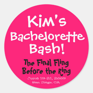 Sticker Bachelorette Bash