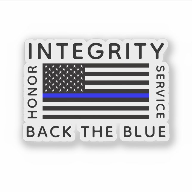Sticker Back the Blue (Devant)