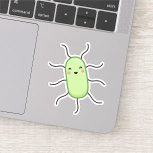 Sticker Bactéries mignonnes d'Escherichia coli - microbe